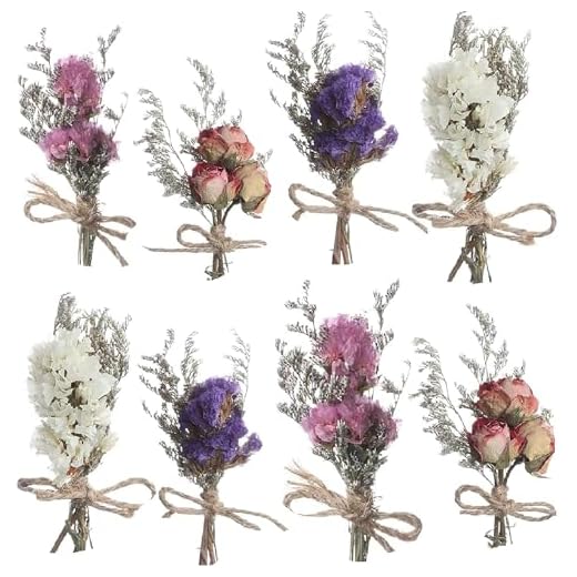 8Pcs Don't Forget Me Flower Bouquets Natural Forget-me-nots Dried Flowers Bouquet Myosotis Sylvatica Dry Flower&Leaves Lagurus Dried Embossing Flower Bundles Plant Stem Bunch for DIY Craft,Photo Props