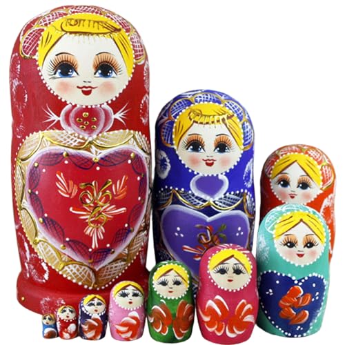 Muñecas Matryoshka de madera para desarrollar la motricidad fina infantil