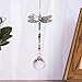 Crystal Suncatcher Chakra Colors Beads Dragonfly Window Hanging Ornament Rainbow Suncatcher,Pack of 2 for Hanging Window,Garden,Wedding,Home