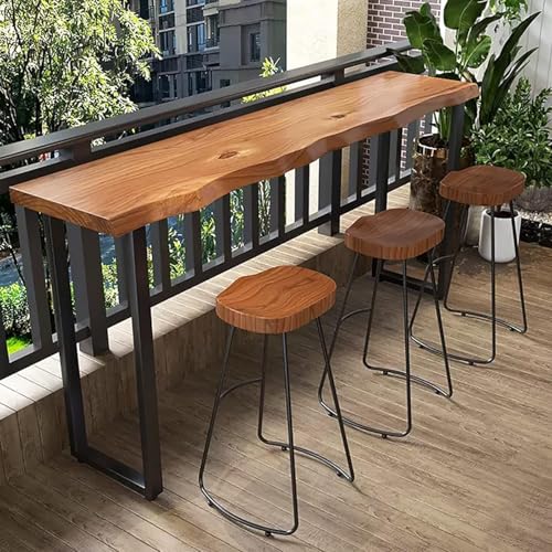 Table haute cuisine longue et étroite pour un balcon moderne - 3