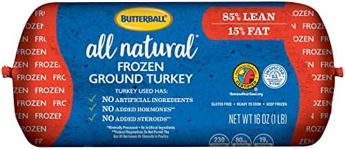 Butterball, Frozen 85%/15% Ground Turkey with Natural Flavor, 1 lb