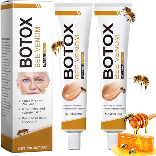 DYKeWei Botox Viso Crema Antirughe al Veleno d'api, per rimozione e Rassodamento, Idratante, Crema Rassodante Anti-Rughe Al Veleno d'api, Lifting e Recupero, Per Tutti I Tipi Di Pelle (2)