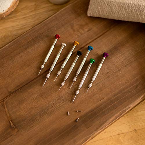 Universal Tool 7Pc Precision Jeweler Eye Glasses Flat Tip Screw Driver #TOP2