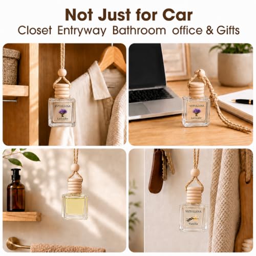 Image of Car Air Freshener Hanging Blackberry 2 Pack,Essential Oils Diffuser Car Scents Decor Air Freshener,Long-Lasting Cute Car Accessories for Women & Men