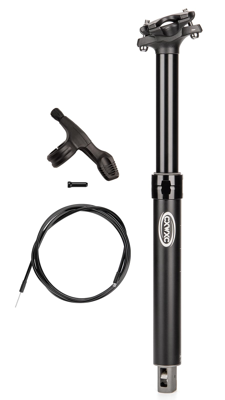 Photo 1 of CXWXC Dropper Post 27.2/30.9/31.6mm - 125mm Travel Bike Seat Post - Dropper Seatpost Internal Cable Routing for Mountain Gravel Bikes eBike (30.9mm)