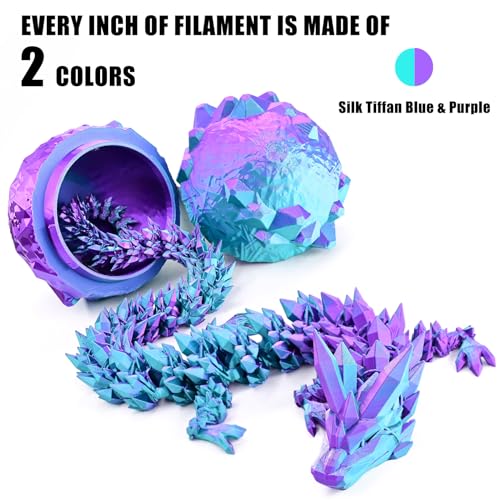 Image of OVV3D PLA Filament 1.75mm, 3D Printer Filament Silk PLA Dual Color Filament, Purple and Sky Blue PLA Filament, Color Change Every Inch Filament 3D Printer Filament + /-0.02mm, 1kg /2.2lb
