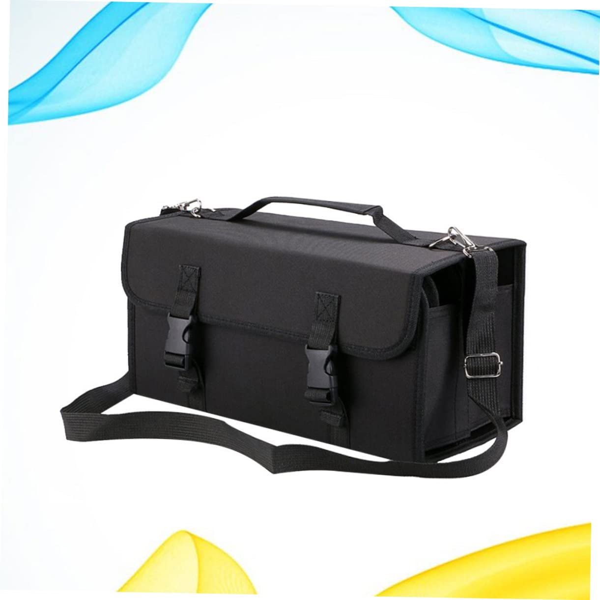 NUOBESTY Custodia Per Pennarelli Da Scomparti Con Tracolla Custodia Ad Alta Capacità Con Borsa Con Cerniera Organizzatore Per Penne e Rossetti