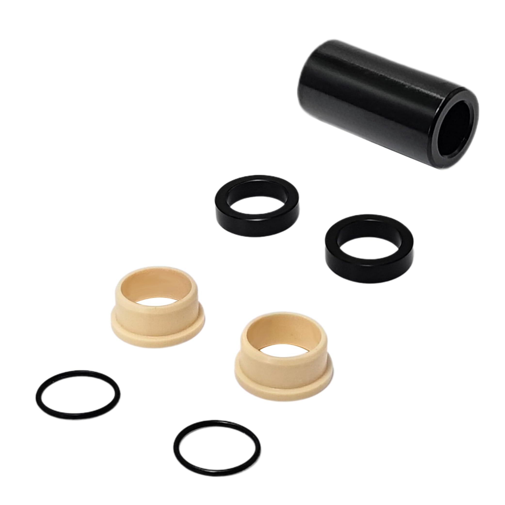Volare Rear Shock Mounting Hardware with IGUS DU Bushing-Compatible with Fox, RockShox, Ohlins, Marzocchi, DVO, X-Fusion, DNM, DSM and More, M8 Edition