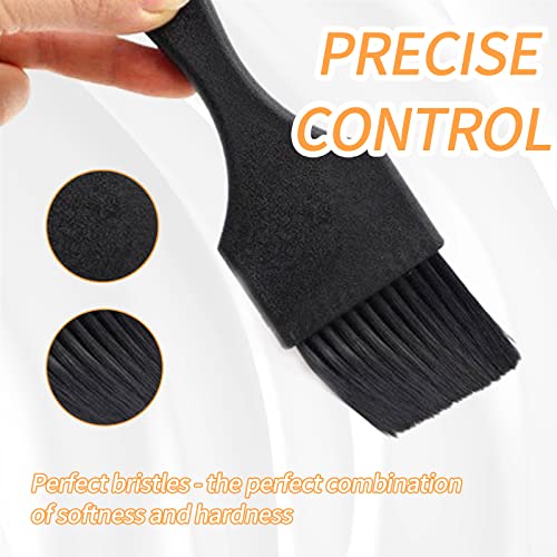 Conjunto de 2 pincéis de coloração de cabelo – pincel de tintura de cabelo com tigela de cor e pincé