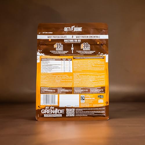 Grenade Whey Blend High Protein Powder, Low Sugar with 30g Protein per Serving, (12 Servings) - Fudged Up, 480 g (Pack of 1) - Image 3