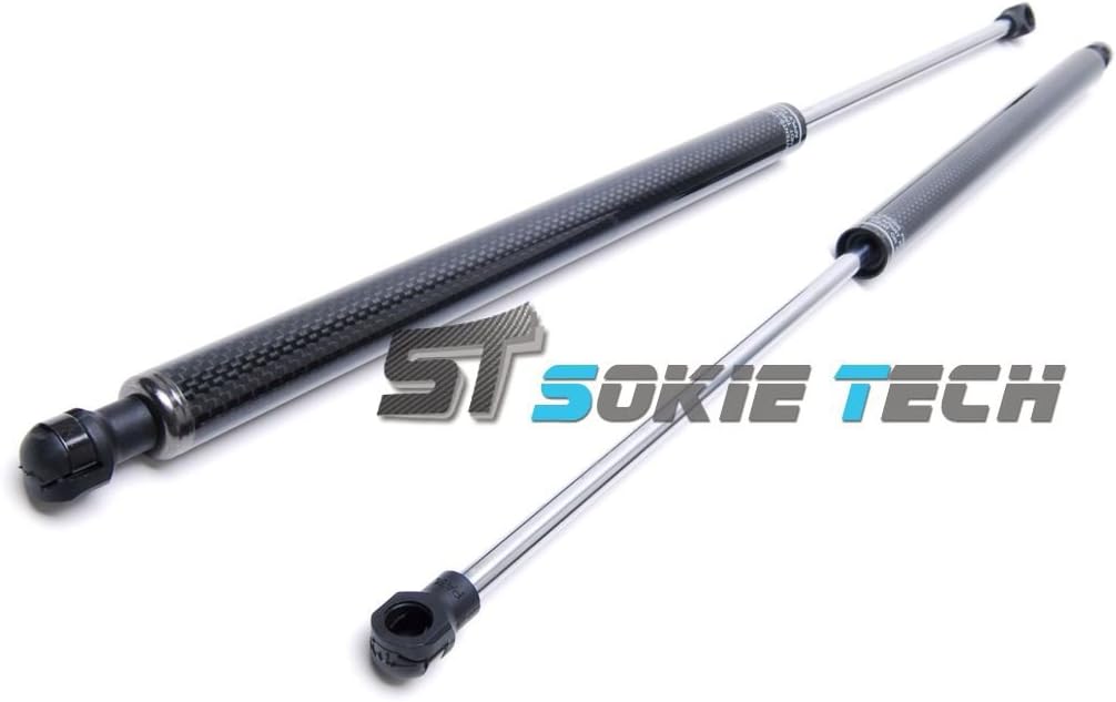 Carbon Fiber Shock Spring Strut Rod Prop Lift Support Gas Hood Damper Kit for 1990~1993 Acura Integra DA5-DA9, DB1-DB2
