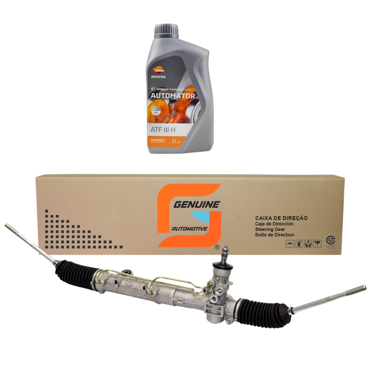 Caixa Direção Hidráulica Compatível Palio Siena Strada Idea 16900162S + Óleo ATF Repsol 1L