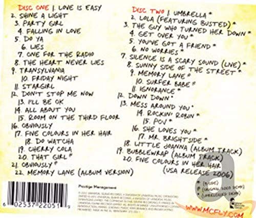 Memory Lane The Best of McFly Deluxe Edition