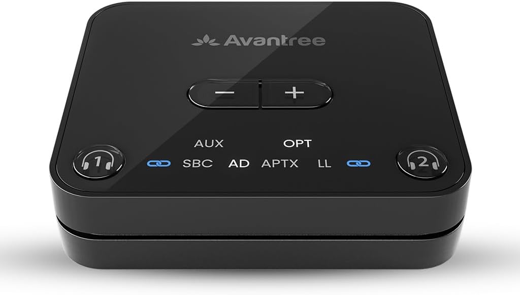 Avantree Audikast 3 - Bluetooth トランスミッター テレビ用 送信機 aptX Adaptive 光デジタル対応