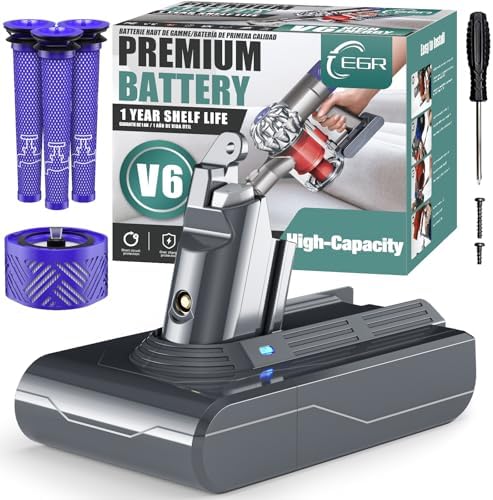 Dyson V6 Replacement Battery High Capacity main image 0