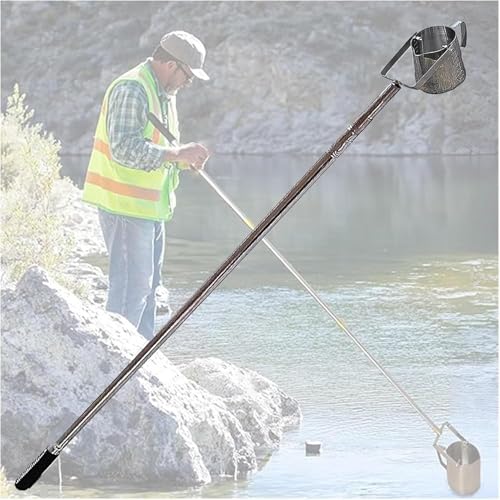Outil de collecte d'eaux usées rigide en métal avec bécher 1 L - 2