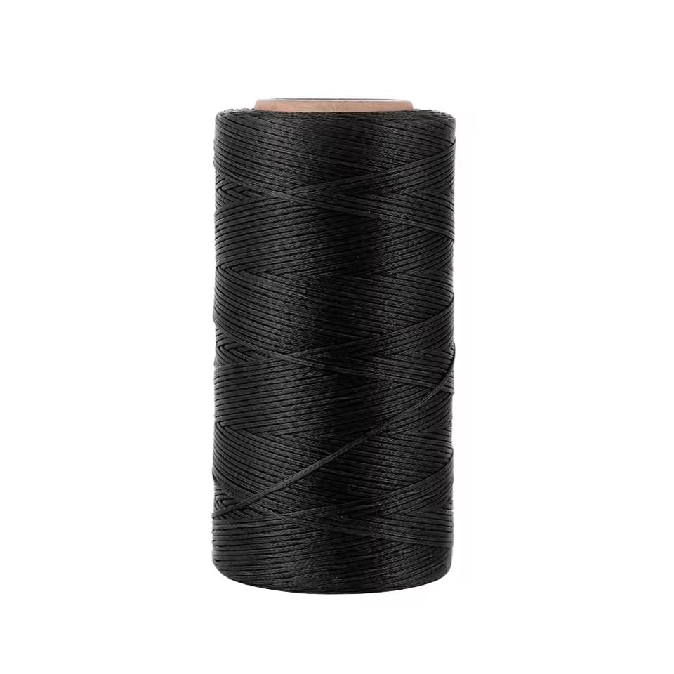 Hilo encerado para coser 1mm 260M color negro miniatura 1