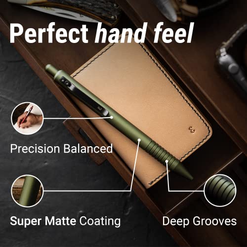 Everyman New Super Matte Od Green Grafton, Luxury Writing Edc Aluminum Pen With Premium Gel Ink, Office, Business, Executive Gift #TOP1