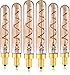 Produktbild E14 LED Glühbirne Warmweiss T20 2W LED Filexible Filament Glühbirnen 2200K Vintage Glühbirne Äquivalent 20W Glühlampen,Glasröhre Pendelleuchte Röhrenlampen Energiesparlampe für Café Bar, 6er Pack