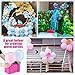 Patelai Electric Balloon Pump with 100 Clear Long 260 Balloons for Tying Arch 10 Balloon Arch Clips Portable Dual Nozzle Air Pump Blower with Tying Tool for Birthday Wedding Baby Shower Party Supplies
