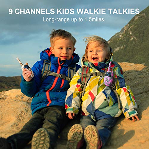 Gocom Walkie Talkies For Kids, Kids Toys Handheld Child Gift Walky Talky, Two-Way Radio Boys & Girls Toys Age 3-12, For Indoor Outdoor Hiking Adventure Games 3 Pack #TOP2