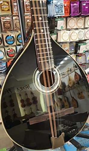 Black Irish Bouzouki With Eq, Electronics Included, New, Solid Wood, Made By Hora, Romania #TOP5