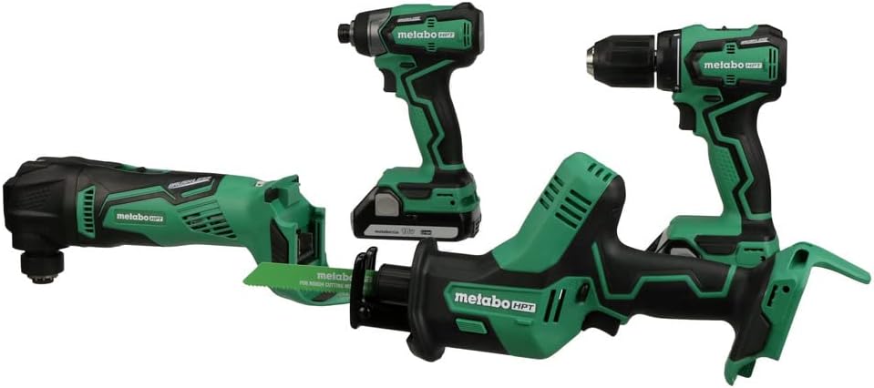 Metabo HPT 18V MultiVolt 4-Piece Sub Compact Cordless Combo Kit