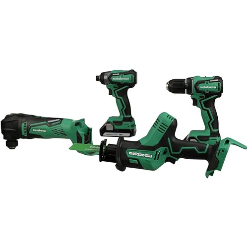 Metabo HPT 18V MultiVolt 4-Piece Sub Compact Cordless Combo Kit