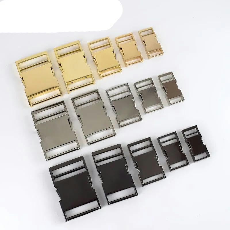 4/10 Uds. Hebillas de liberación de 19/25/32/38mm, hebillas de Metal para mochilas, correas para bolsos, cierre de gancho, hebilla de Clip LATERAL para Collar de mascotas, accesorios de Hardware DIY