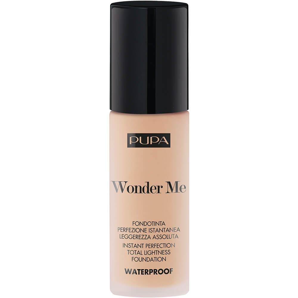 PupaWonder Me Liquid Waterproof Foundation (020 Light Beige Warm) - Primer for Instant Perfection and Absolute Lightness, Long Lasting, Water and Moisture Resistant - Format 30