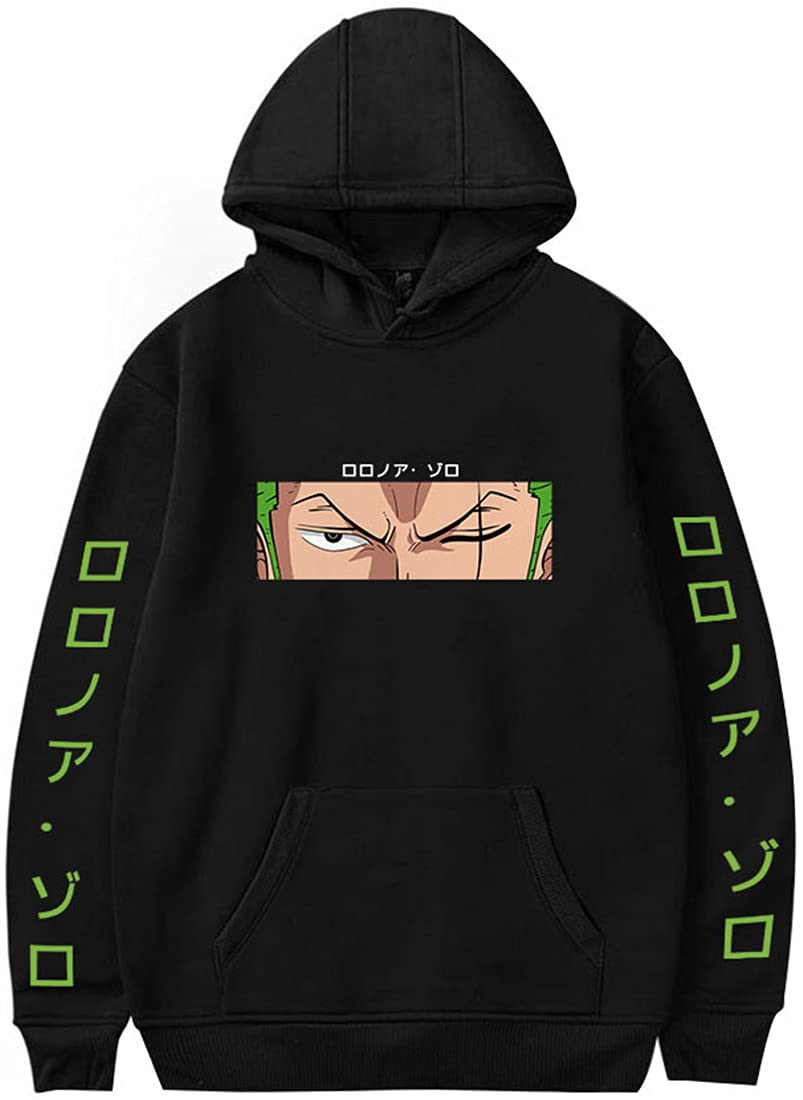 OLIPHEEMen's Graphic Printed Hoodie Japanese Anime Sweatshirt Cosplay Fans Sweatshirt