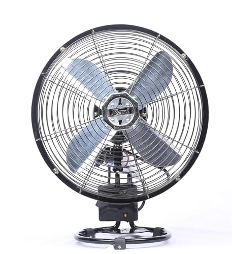Image of Ravi Minio Hi-Speed Electric Fan for Personal Use | Superior Air Delivery with 2600 RPM | Wide 200mm Sweep | Corded, Portable & Compact Design | Made in India | Glossy Black