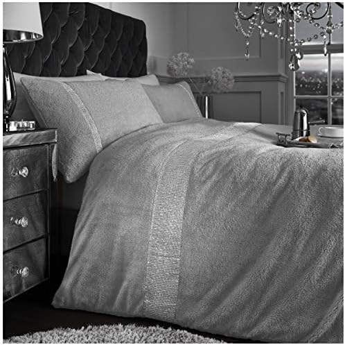 GC GAVENO CAVAILIA Teddy Duvet Cover Sets, Snuggle Plush Fleece Bedding King Size, Warm Fluffy Bed Covers, Blush Pink