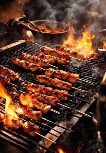 Image of Natural Wood Charcoal Cooking Coal for Smoking Food Barbeque-Grilling-Cooking-Broiling-Long Burning Coal for Home,Kitchen & Garden (Charchol-3kg)