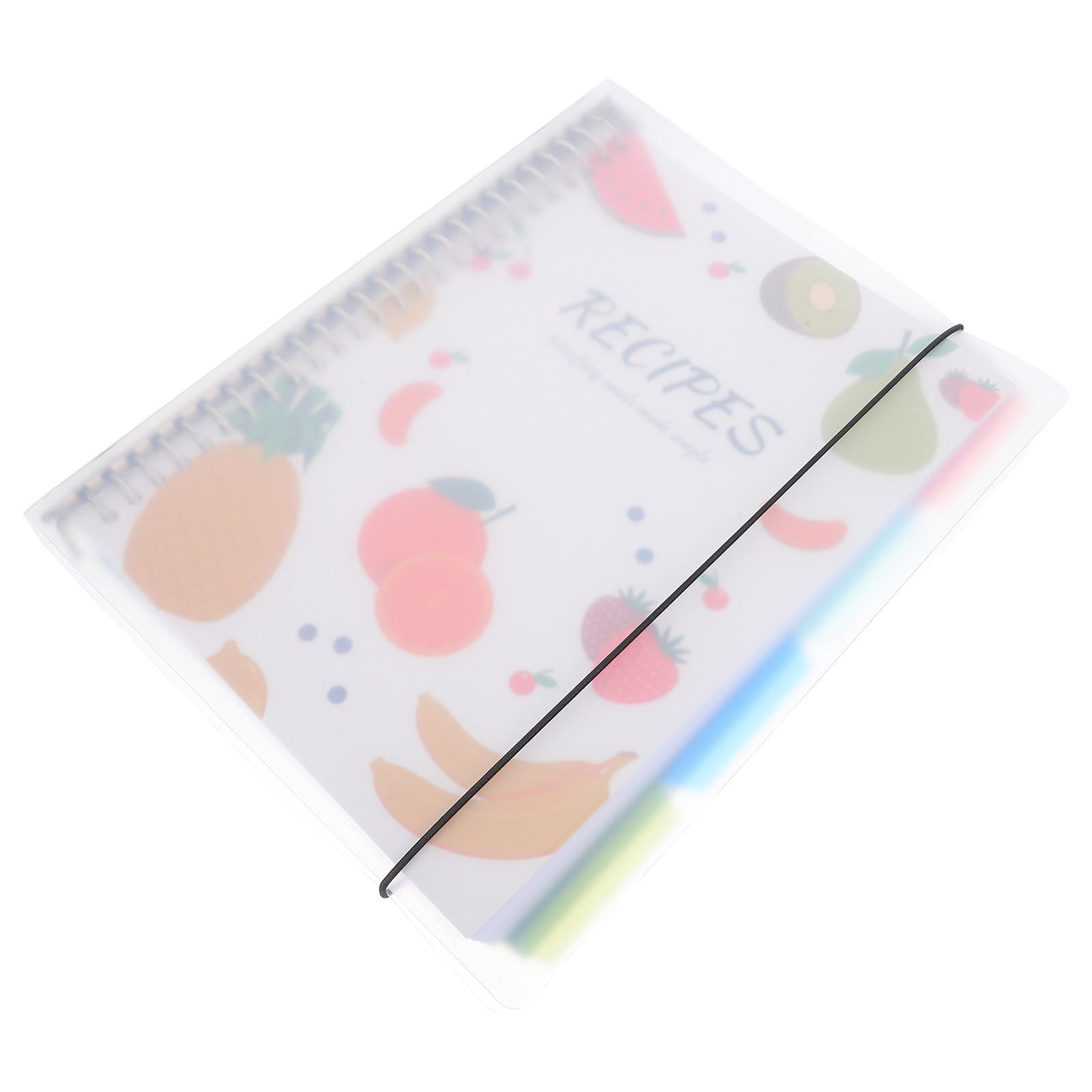 Lurrose Quaderno di Pianificazione Ricette Copertina Rigida, Raccoglitore per Ricette Fai da Te, Planner Cucina Pagine Resistenti e Sezioni Prestampate per Uso Domestico