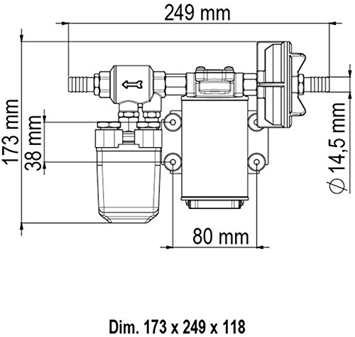 MARCO Pompa Autoclave UP3/A 12/V LT.14