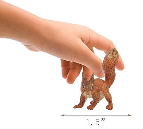 Miniatura 8 de Momoplay Jungle Animals Toys, Forest Animals Figure Set, Realistic Hand Painted Woodland Animals Toys, DIY Toys, Birthday Gifts, Cake Toppers for