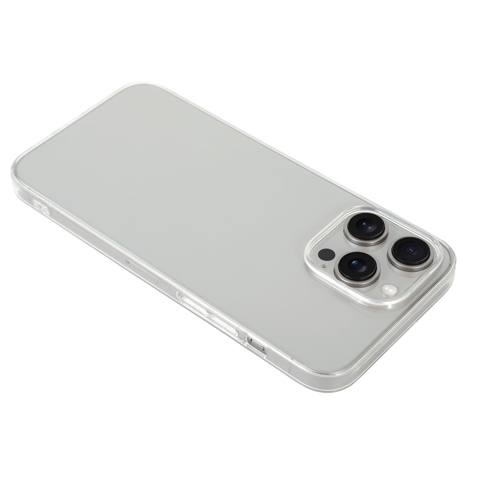 Doupi UltraSlim Hülle Für IPhone 15 Pro – Transparent, Dünn & Lädt Kabellos