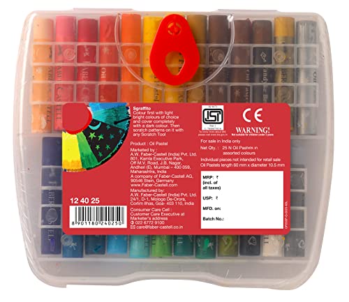 Image of Faber-Castell Oil Pastel Set - Pack of 25 (Assorted)