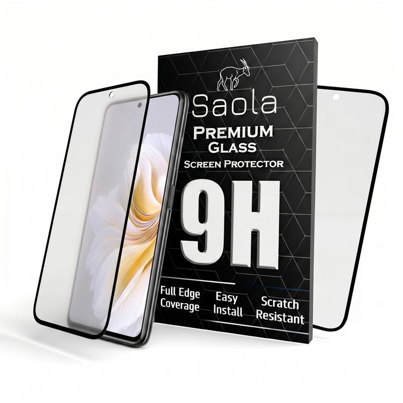 Image of Saola Anti-Glare Matte Screen Protector for Tecno Camon 20 Pro 5G | Smooth Touch Finish, 9H Strength Glass, Full Coverage, Bubble-Free Installation Kit | Quick & Easy Application | Pack of 1