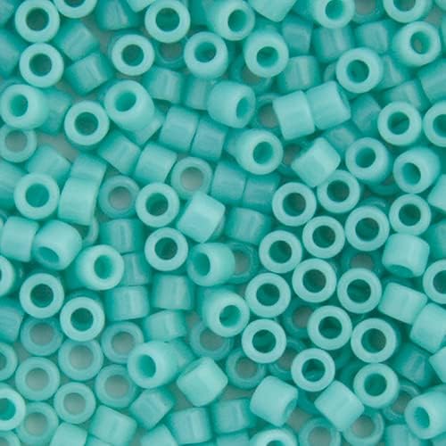 Miyuki Delica 11/0 Turquoise Sea Opal Opaque 50gms Bag of Japanese Glass Beads