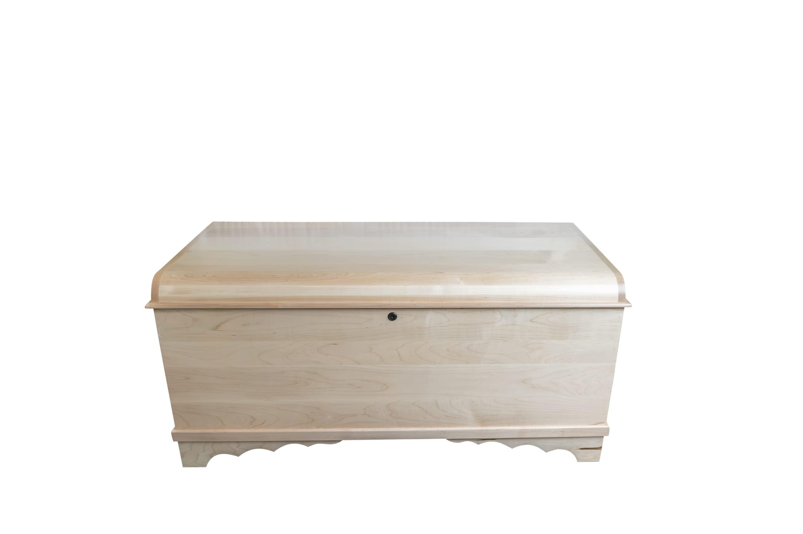 Buy 46" Cedar Hope Chest with Waterfall Top Amish Cedar Chest w/ AntiSlam Hinges Hope Chest