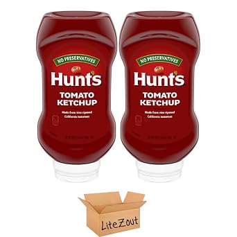 Ketchup Bottle, 20oz bundle, (2 Pack Bundle), by Litezout