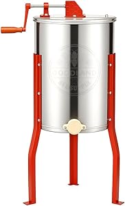 GOODLAND BEE SUPPLY Hardin Professional 2 Frame Manual Honey Extractor, Metallic