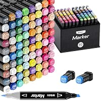80-Colors M&G Alcohol Dual Tip (Chisel & Fine) Art Markers