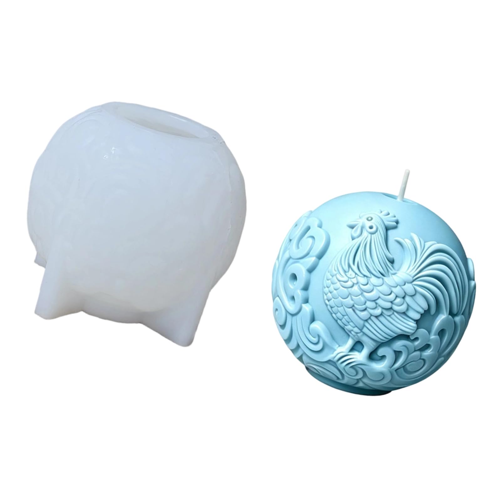 Xjdzineq Temperatures Resistant Silicone Rooster for Unique Handcrafted Creation Relief
