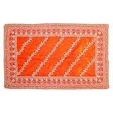 Mat Aasan Pooja Cloth Puja Table God Idol Puja Temple Altar Cloth (18"X12")