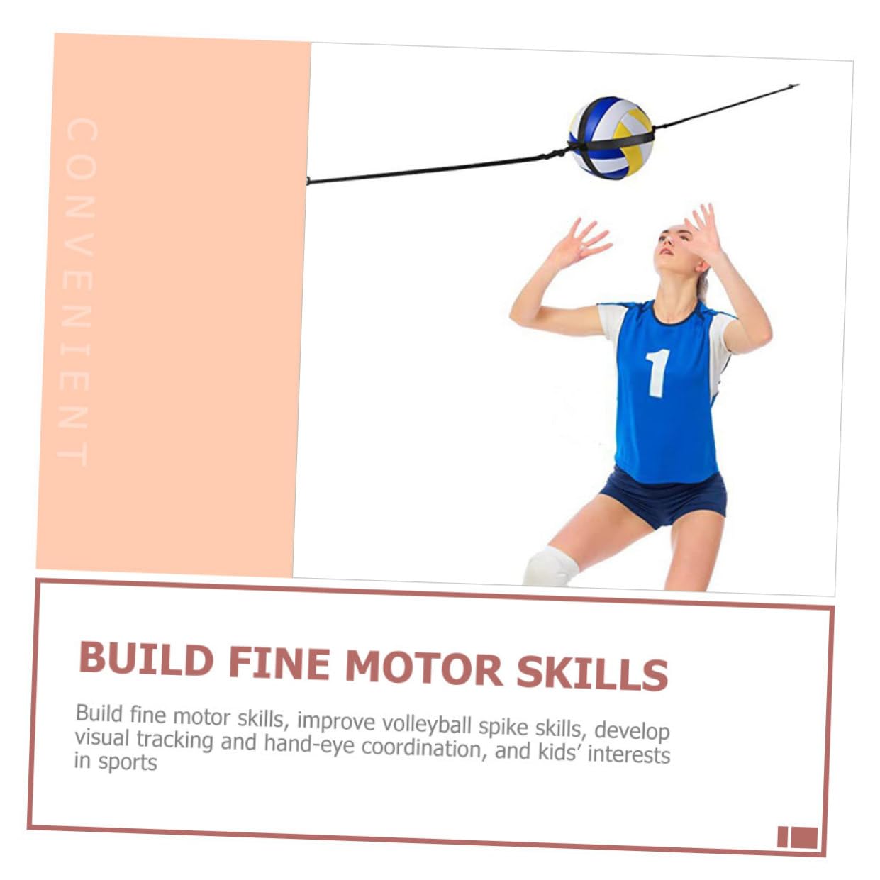 BESTonZON Allenamento Pallavolo Cintura per Professionali Trainer per Migliorare Salto e Tecnica Adatta e Strutture Domestiche