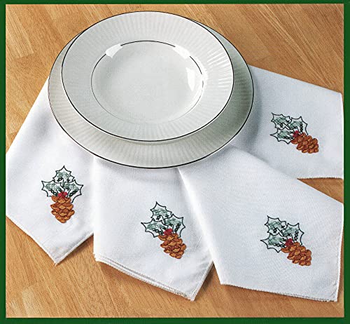 Kit point de croix Bucilla 85008 Couronne de paix pour serviette brodée main - 2