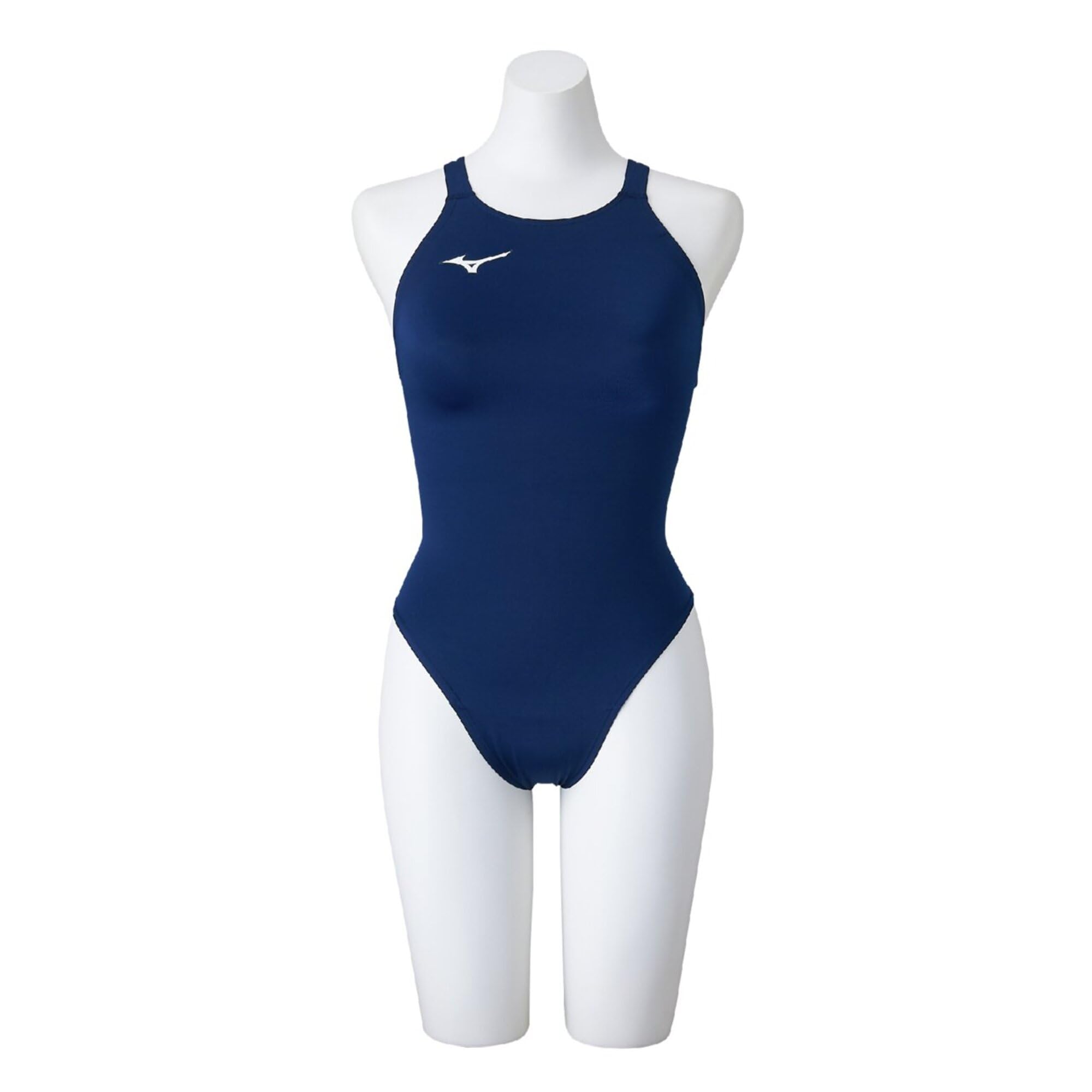 Mizuno 競泳水着 S 青/オレンジ 競泳用ローカット(マスターズバック)|N2MAB240|競泳水着|スイム